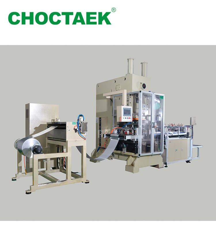 4 Compartments Aluminum Foil Tray Making Machine