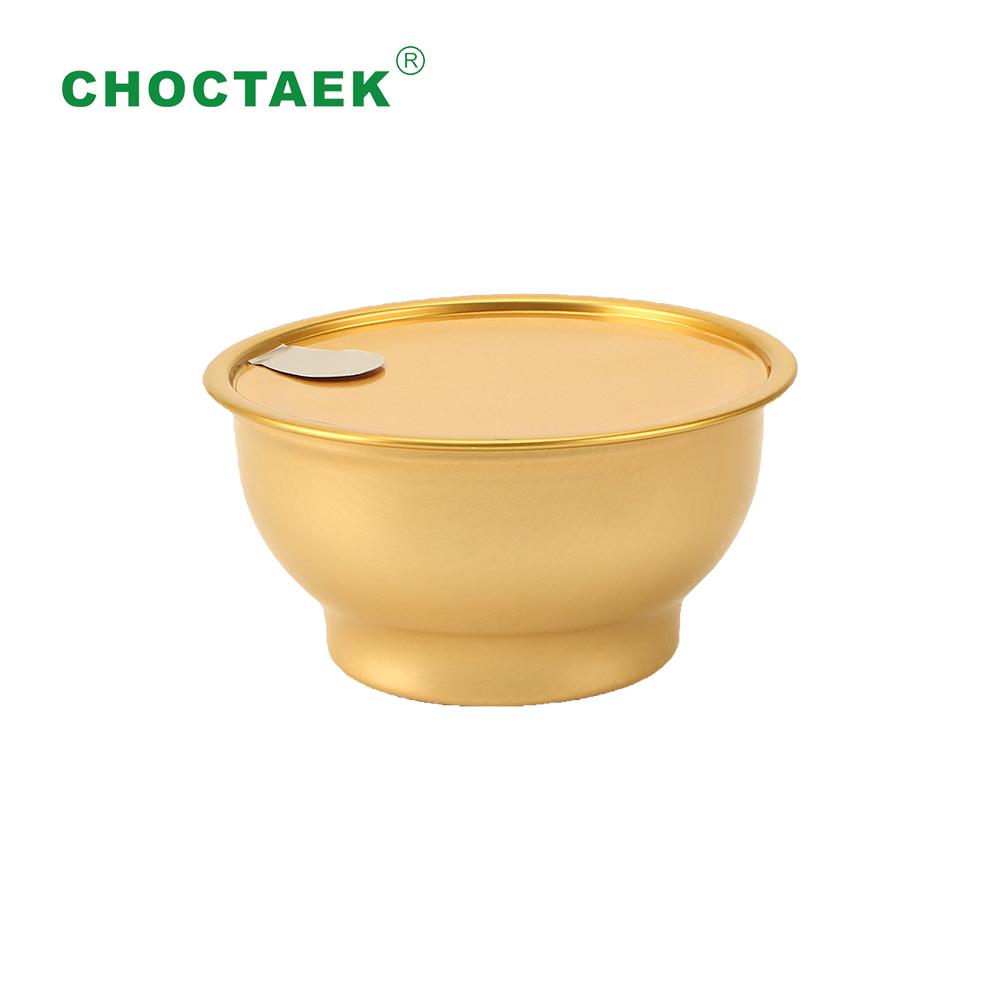 Rgid gold aluminum tray bowl can 955