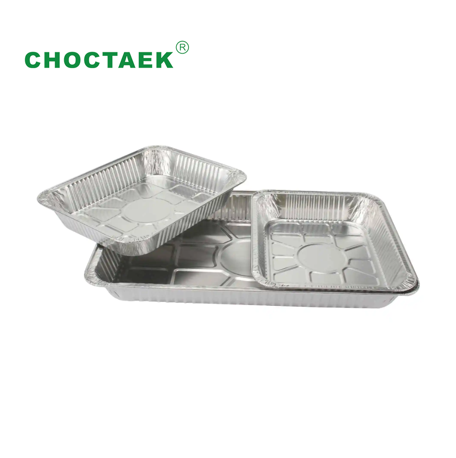 Aluminium foil container big size alu foil full pan half pan