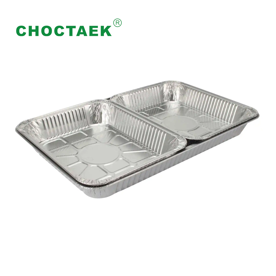 Aluminium foil container big size alu foil full pan half pan