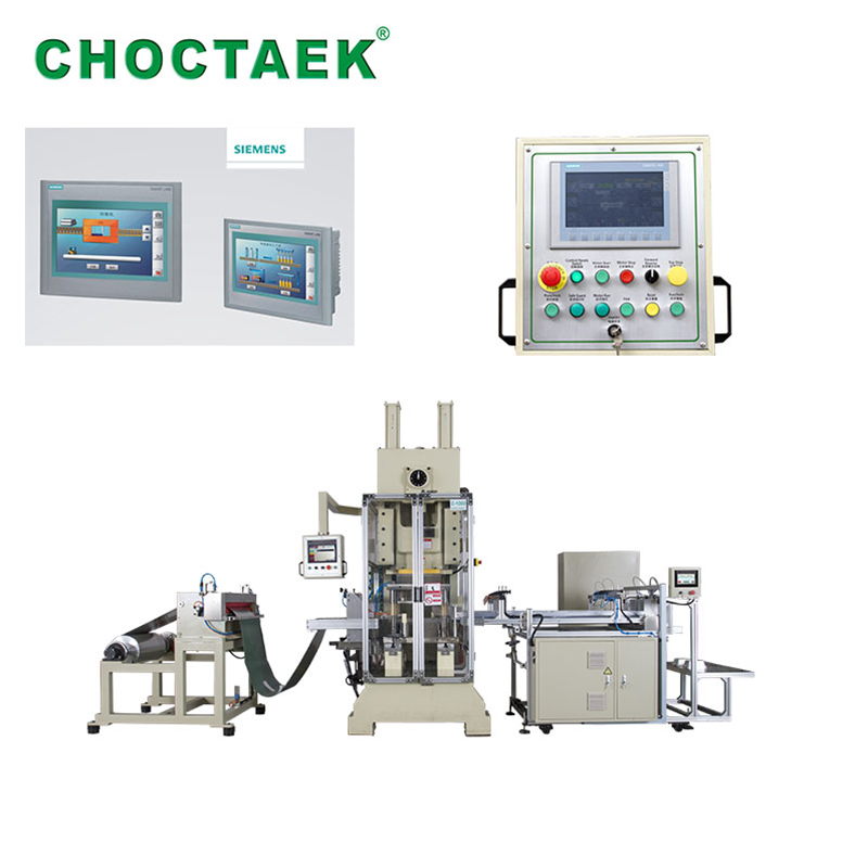 4 Compartments Aluminum Foil Tray Making Machine