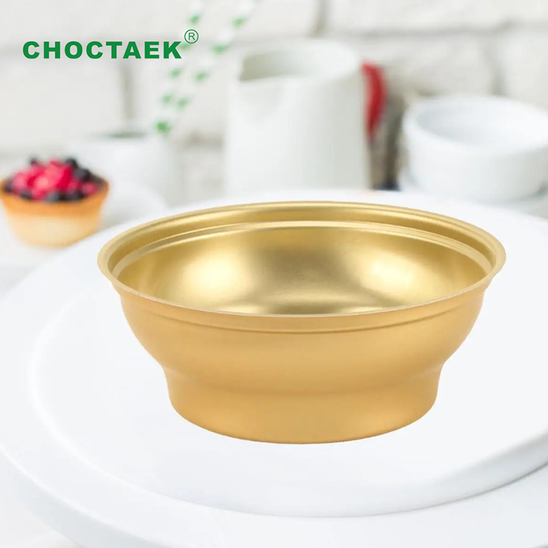 Rgid gold aluminum tray bowl can 955