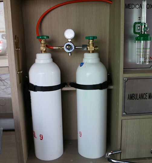 Medical oxygen cylinders