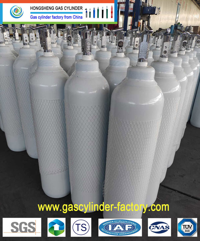 Supply 9 Litre Iso9809 1.35m3 150bar 37mn Oxygen Tanks Gas Cylinder 