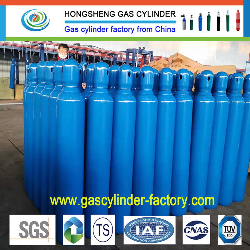 Supply ISO 150bar 37MN TUV Oxygen Tanks Gas Bottle Industrial Cylinders