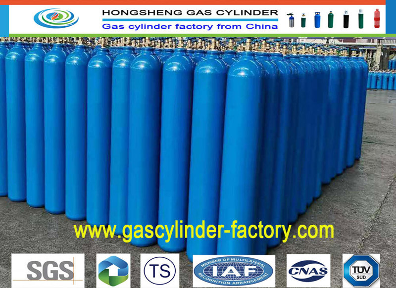 Supply ISO 150bar 37MN TUV Oxygen Tanks Gas Bottle Industrial Cylinders