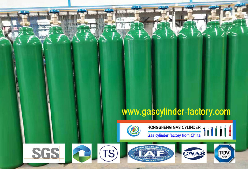 Oxygen gas cylinders