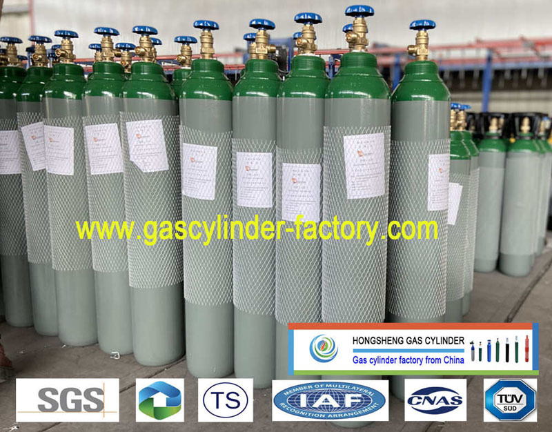 Supply TPED CO2 Argon Tanks Nitrogen Helium N2O Air O2 Cylinder