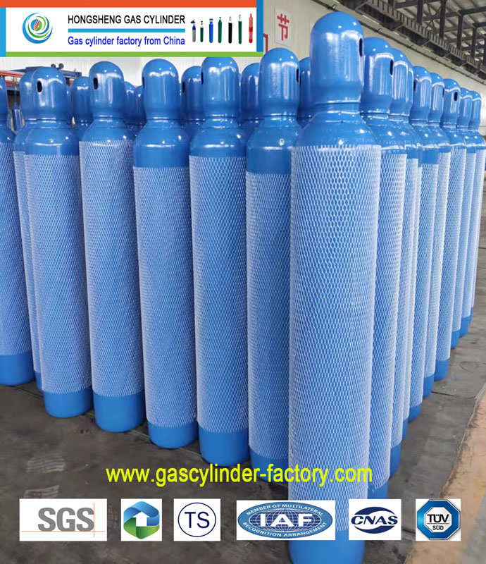 Supply 13.4L200ba CO2 Argon Tanks Nitrogen Helium N2O Air Cylinder