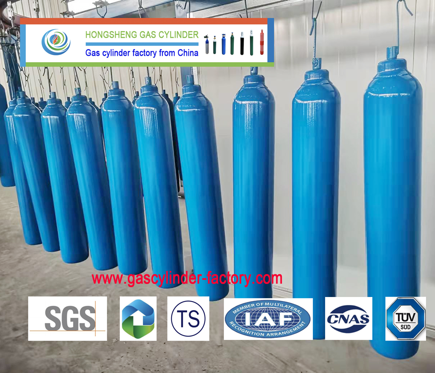 Supply ISO 150bar 37MN Oxygen Tanks CO2 Gas Bottle Medical Cylinders