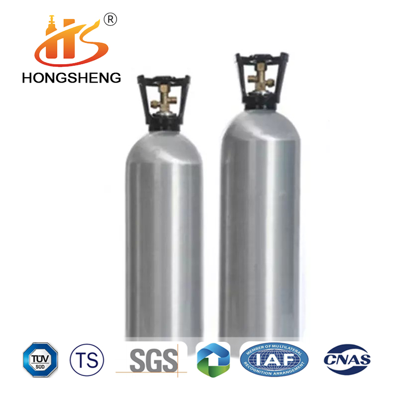 Supply Round Aluminum Oxygen Tanks Nitrogen Bottle Co2 Cylinders 