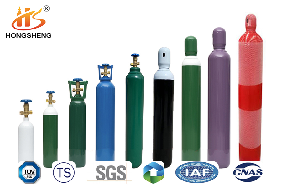 Oxygen gas bottles