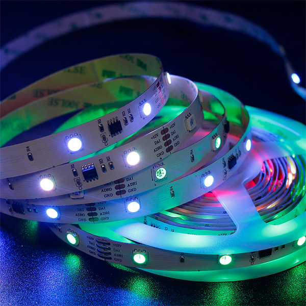 Supply DMX512/SM16511 12V 30LED Addressable LED Strip Lights Wholesale Factory Shenzhen YCY