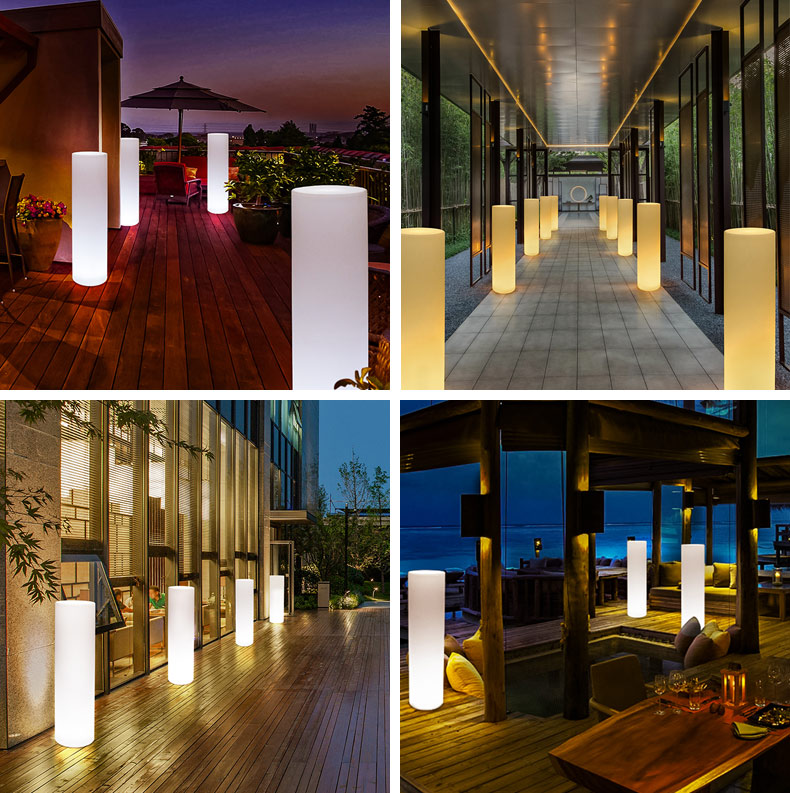 Supply Custom LED Pillar Luminous Acrylic Column Light Wholesale