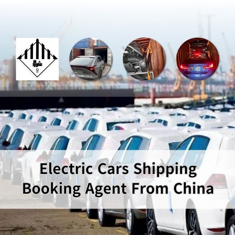 Carros elétricos enviados da China EVs e transporte híbrido