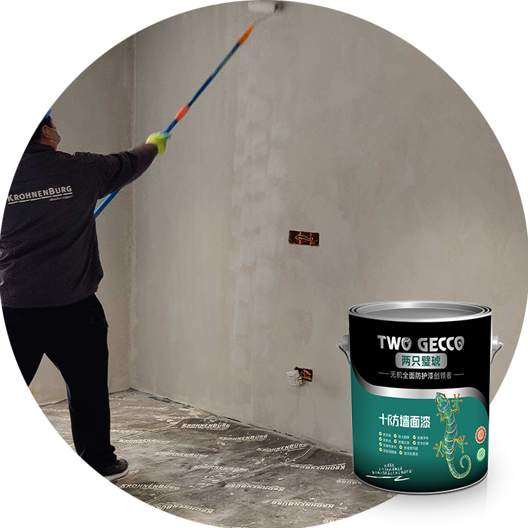 Two Gecco Waterproof Art Paint Micro Cement Interior Exterior Wall Coating