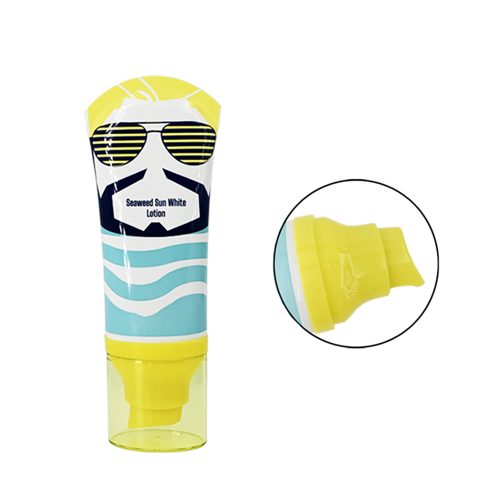 40ML-80ML Flat Hose with Pump Head Sunscreen Packaging