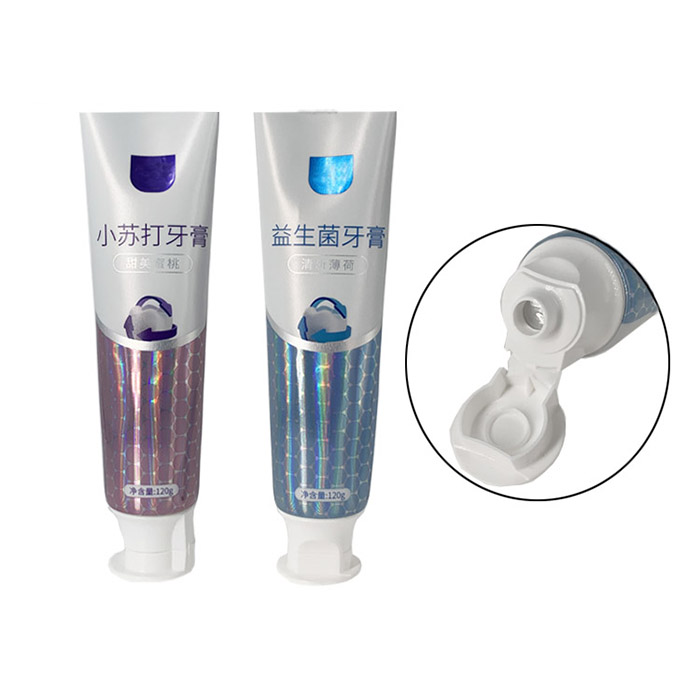 100ml Aluminum Plastic Toothpaste Hose with Flap