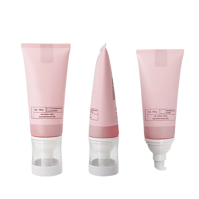 Eco-friendly Soft Plastic Cosmetic Airless Pump Tube for BB Cream