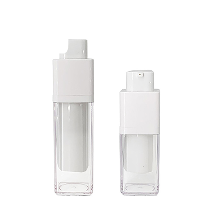 High Grade Cosmetic Container Square Double-layer Vacuum Bottle