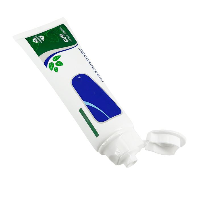 100ml aluminum plastic tube toothpaste packaging hose with flap
