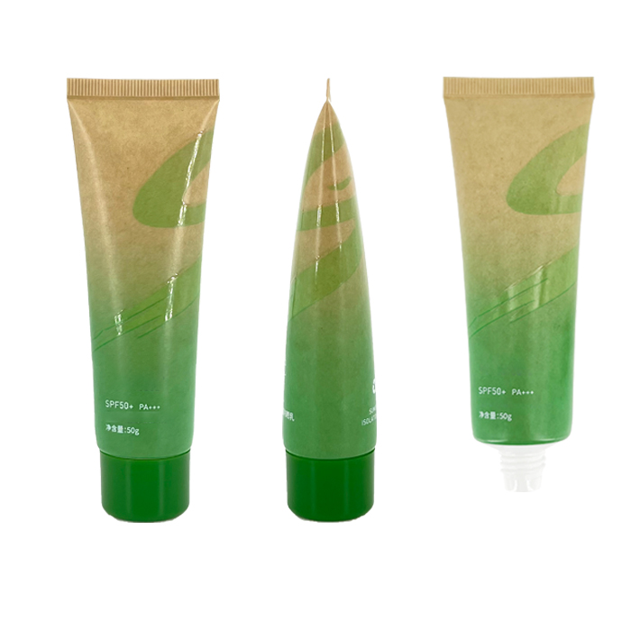 70ml environment-friendly kraft paper skin care product hose