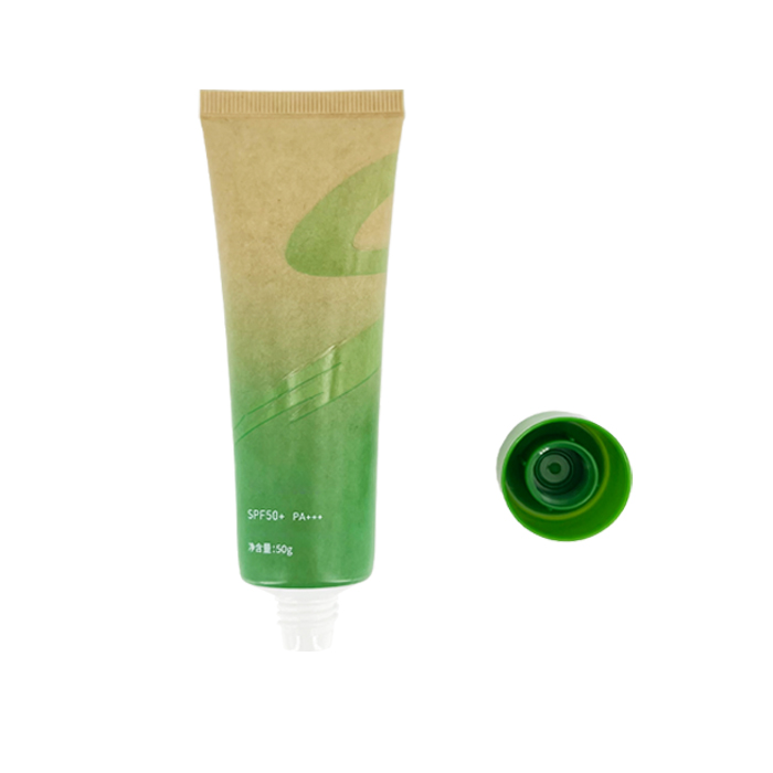 70ml environment-friendly kraft paper skin care product hose
