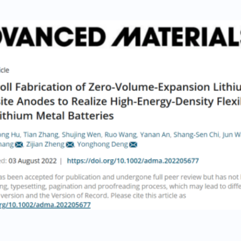 Build Zero Volume Expansion of Lithium Composite Anode to Achieve High Energy Density