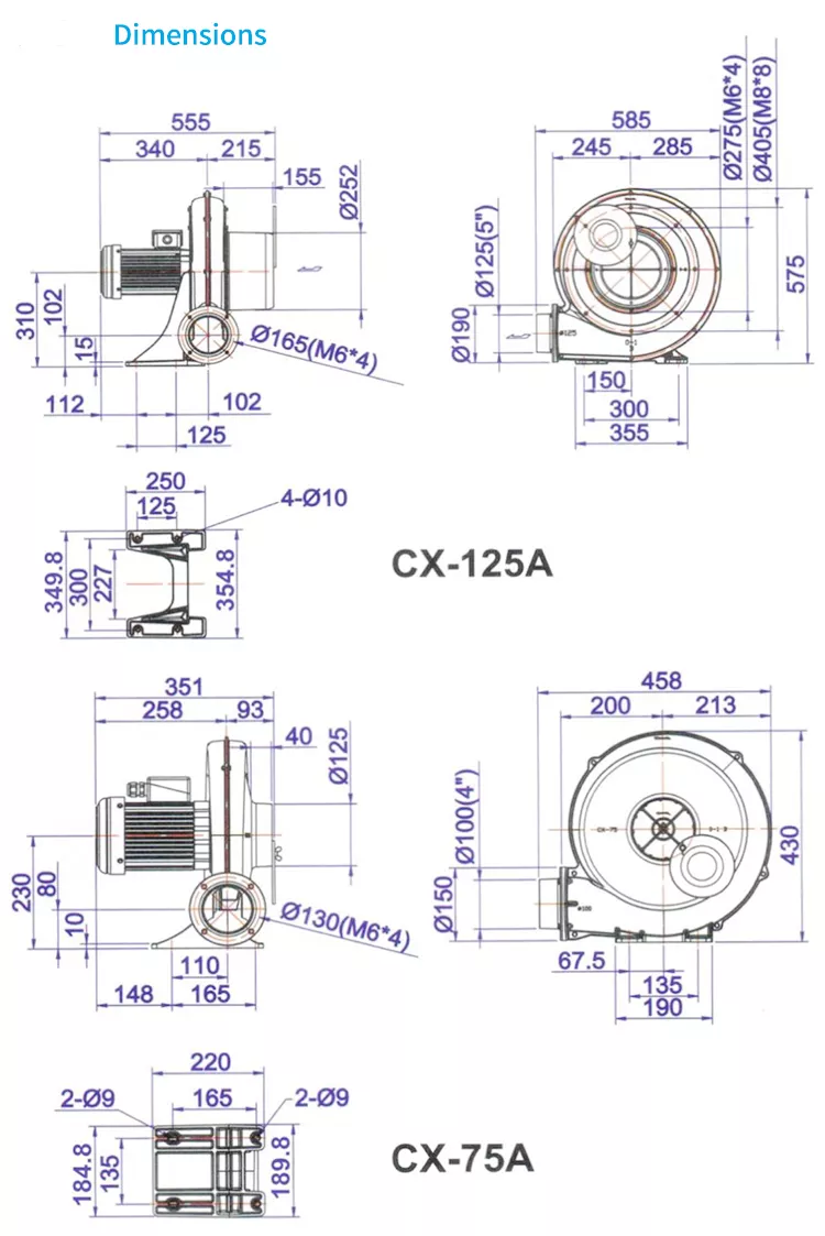 centrifugal air blower