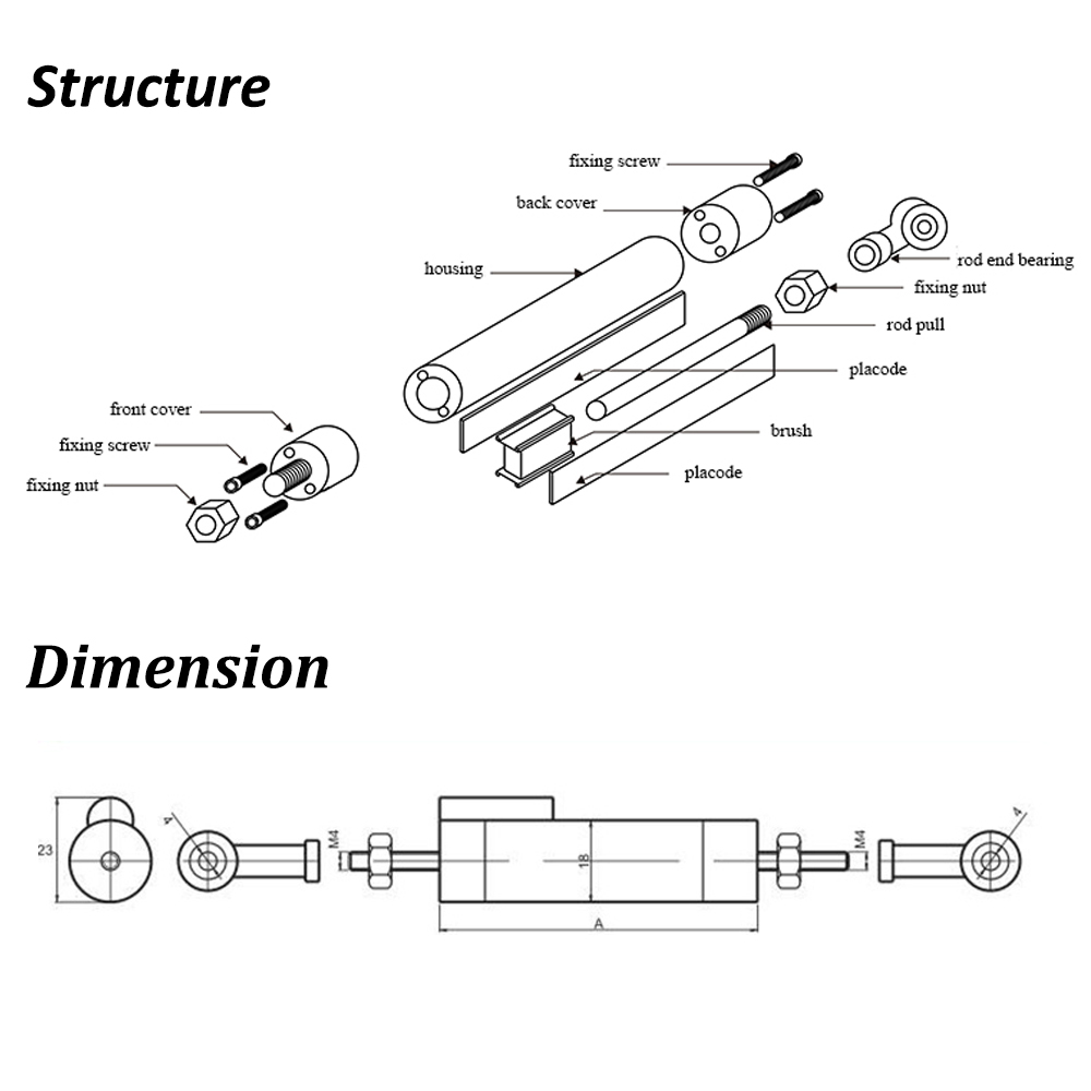 Linear displacement sensor