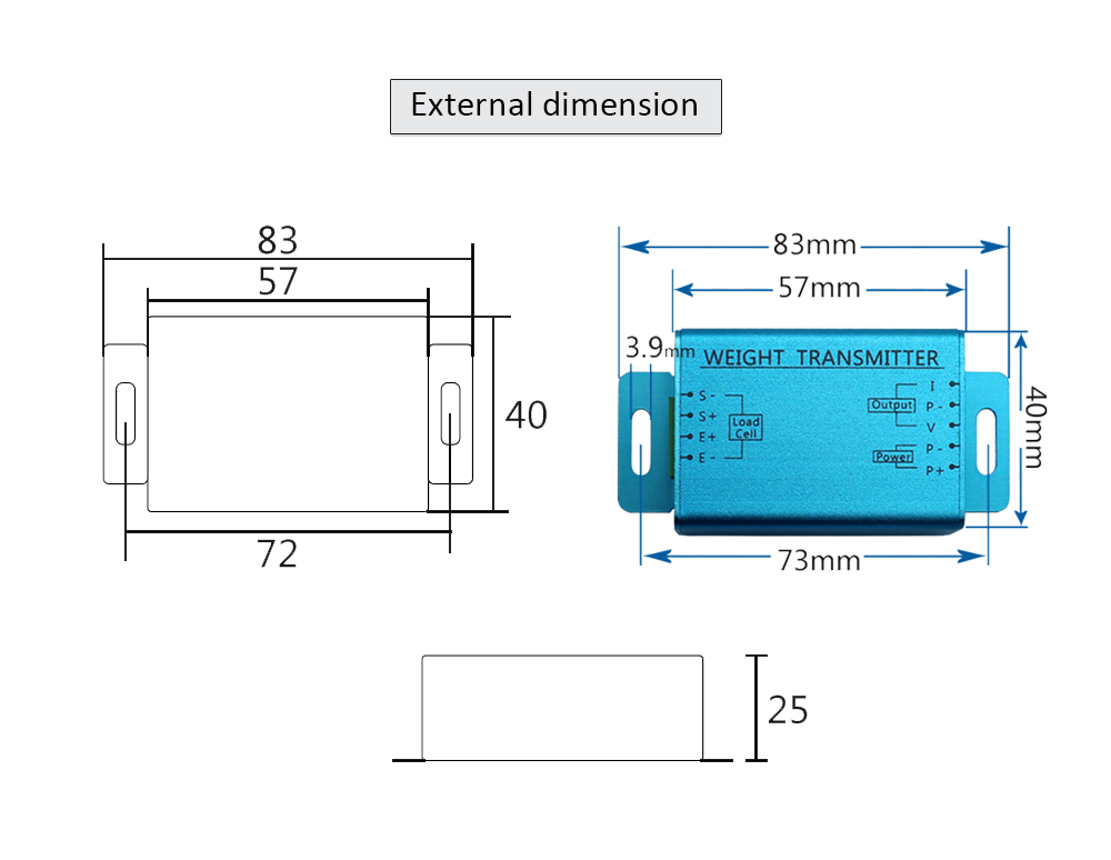 Weight transmitter