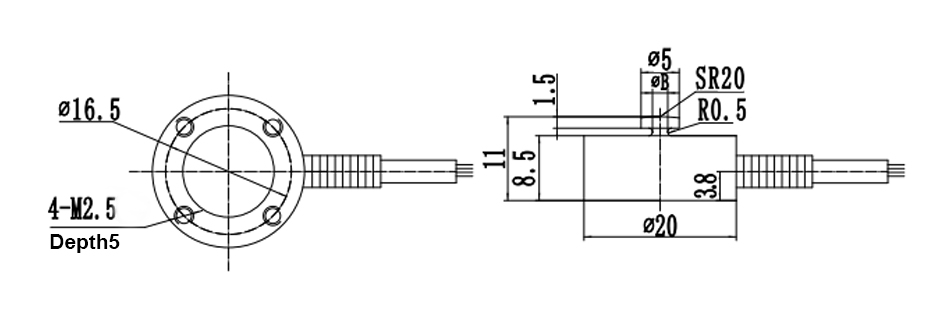 Miniature load cell sensor