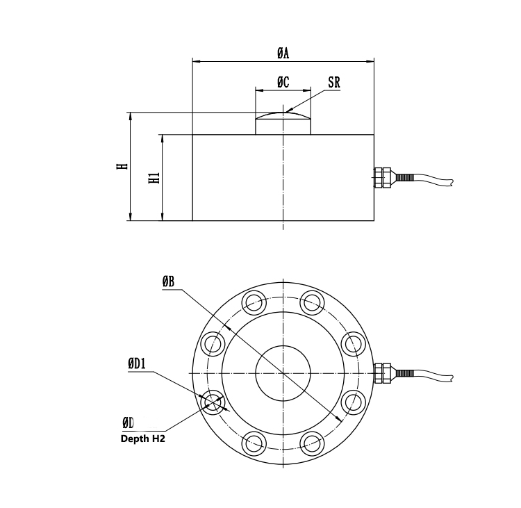 spoke type force sensor