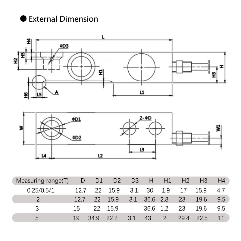 double shear beam loadcell