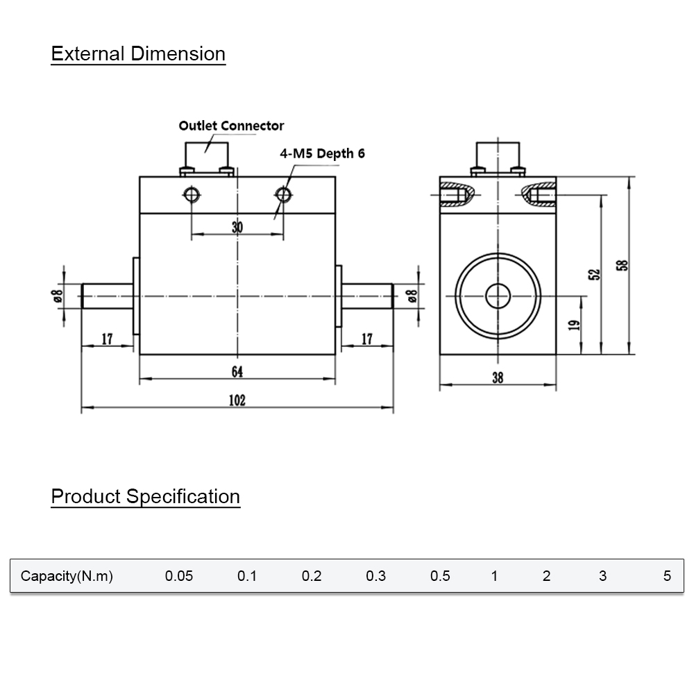 Small rotary torque sensor