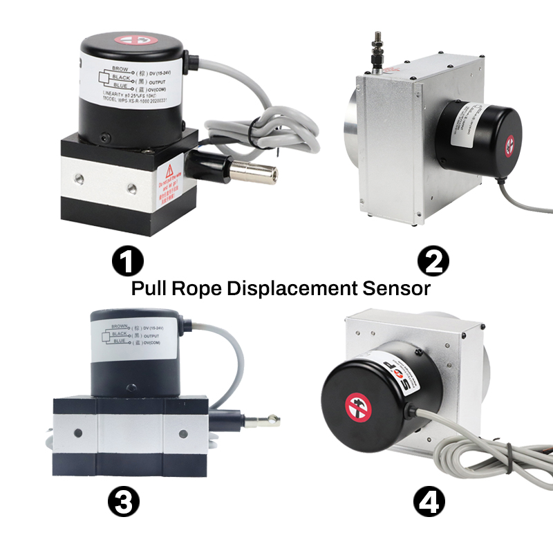 What do you know about the characteristics and applications of rope displacement sensors?