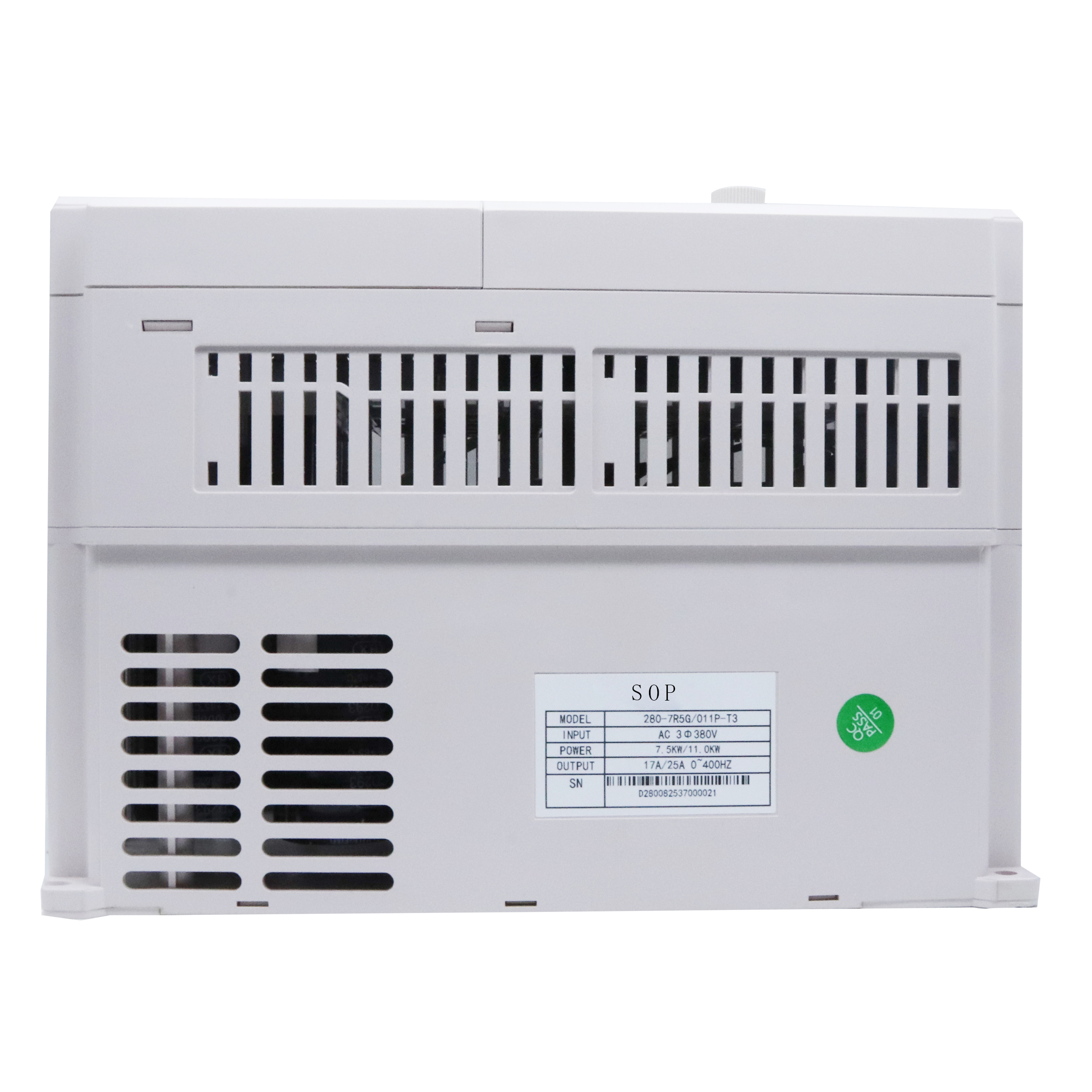 High Performance SOP280-7R5G-011P-T3 60hz 50hz 3 Phase 380v Frequency Converter Speed Control Variable Frequency Drive for 7.5kw 11kw Industrial Motor