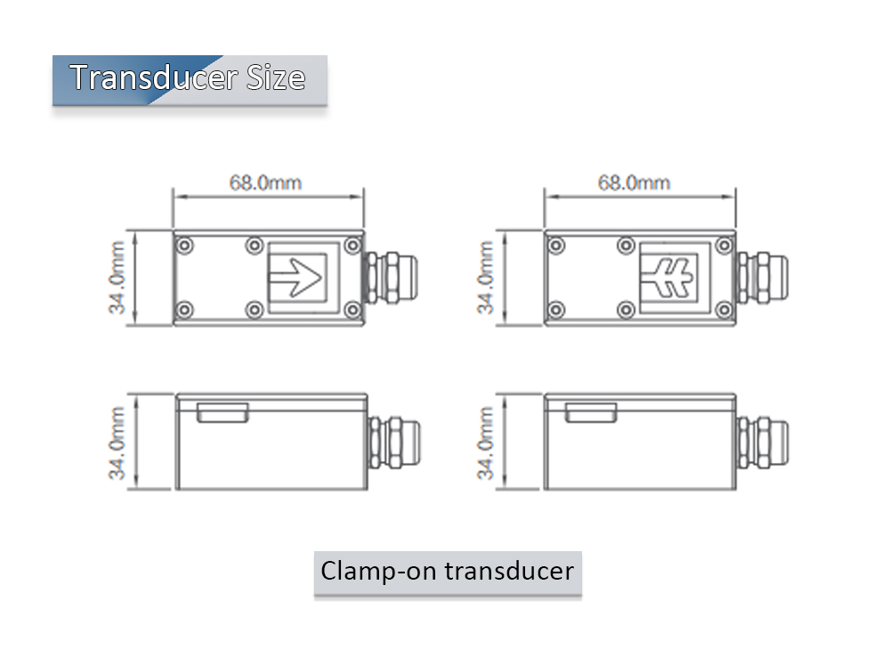 Clamp-On Ultrasonic Water Flowmeter