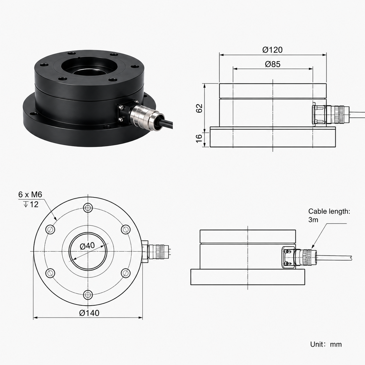 6-Axis Force Torque Sensor 6-Axis Force Torque Sensor