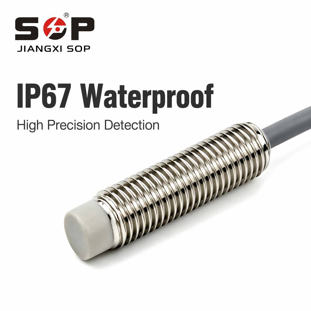M8 Shielded Non-Shielded Inductive Proximity Sensor DC 3 Wire 1mm 2mm 4mm Detection NPN PNP NO NC IP67 Cylindrical Limit Switch