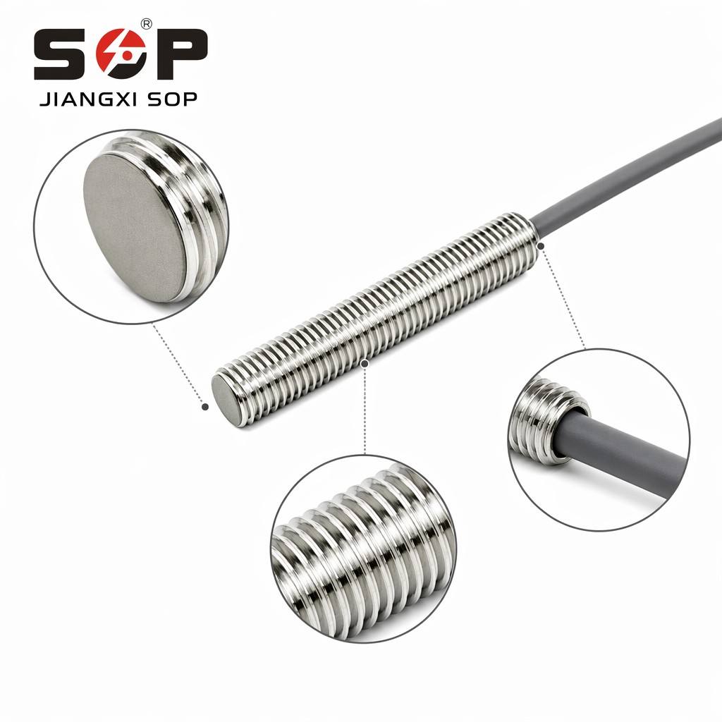 Industrial Automation M8 Proximity Sensor for CNC Conveyor Packaging Machine Metal Positioning Detection DC 3 Wire PNP NO IP67