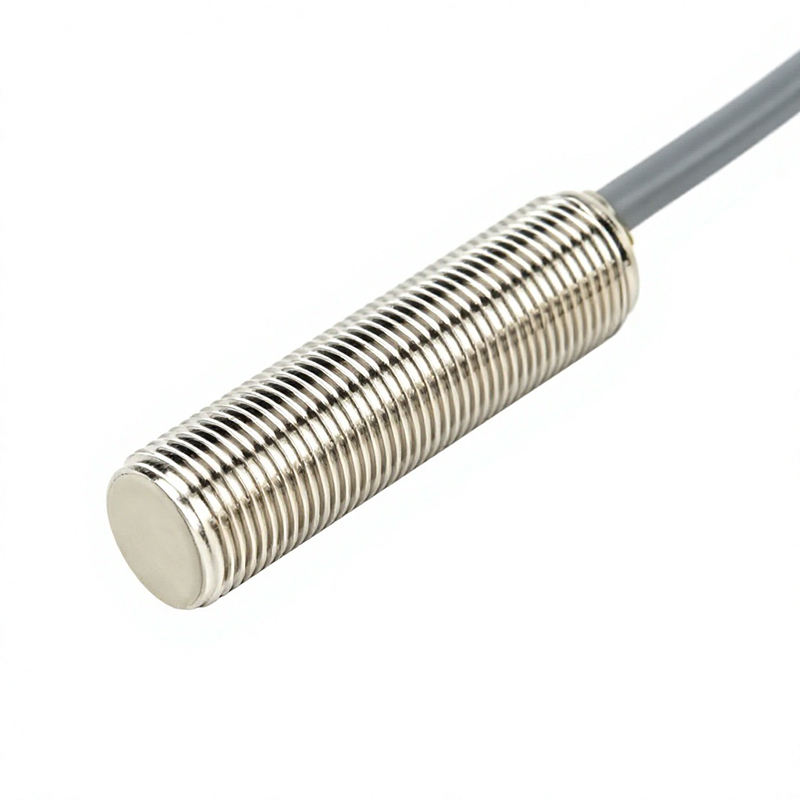 M12 Shielded Flush Inductive Proximity Sensor 2-6mm NPN PNP NO NC 3-Wire IP67 Brass 2M Cable for CNC Machine Position Detection