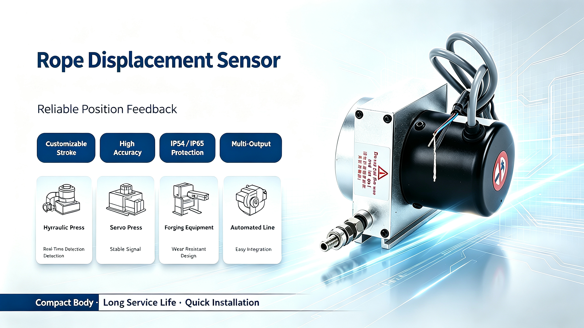 Rope Displacement Sensor