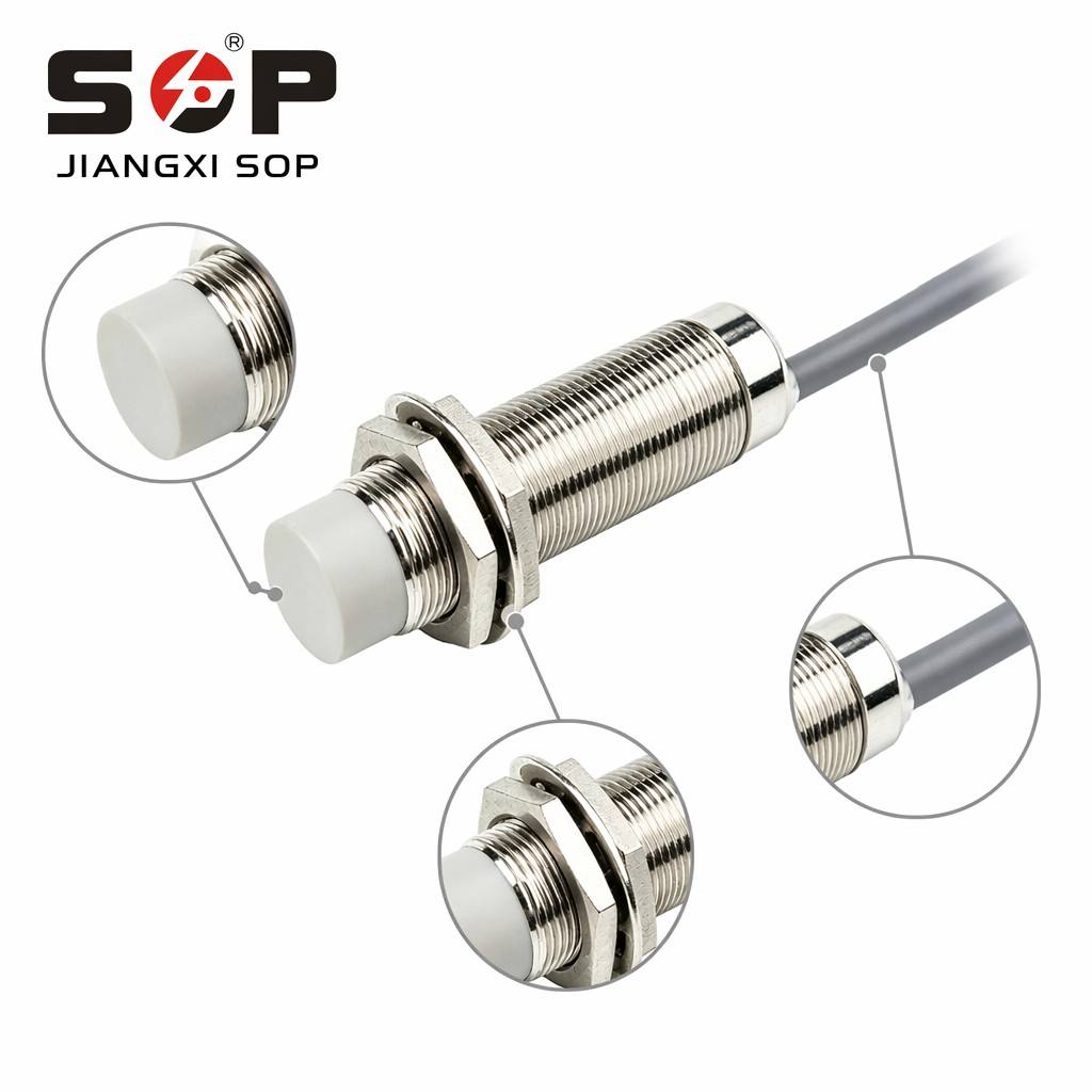 Customized M18 Non-Flush Unshielded Cylindrical Inductive Proximity Sensor 3-Wire Metal Detection Switch 8mm16mm for Robotic Arm