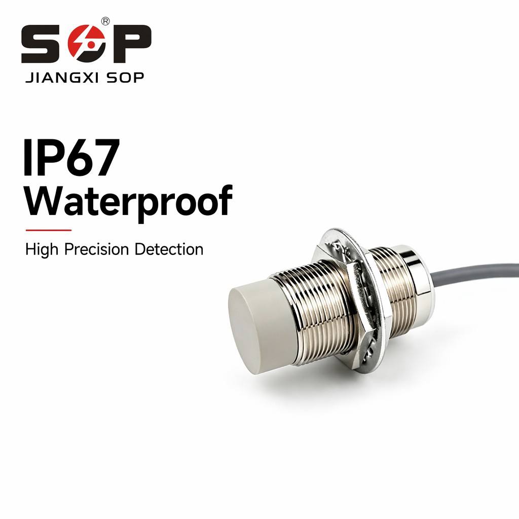 Cylindrical M30 Non-Shield Proximity Switch 16mm Sensing NPN/PNP NO NC IP67 Sensor for Factory Automation Metal Object Sensing