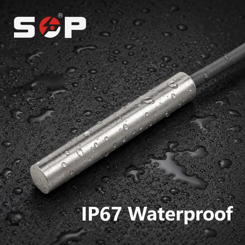 Flush Mount 6.5mm Shielded Inductive Proximity Sensor 1mm 3mm NPN PNP IP67 Stainless Steel DC 10-30V for Machine Tools