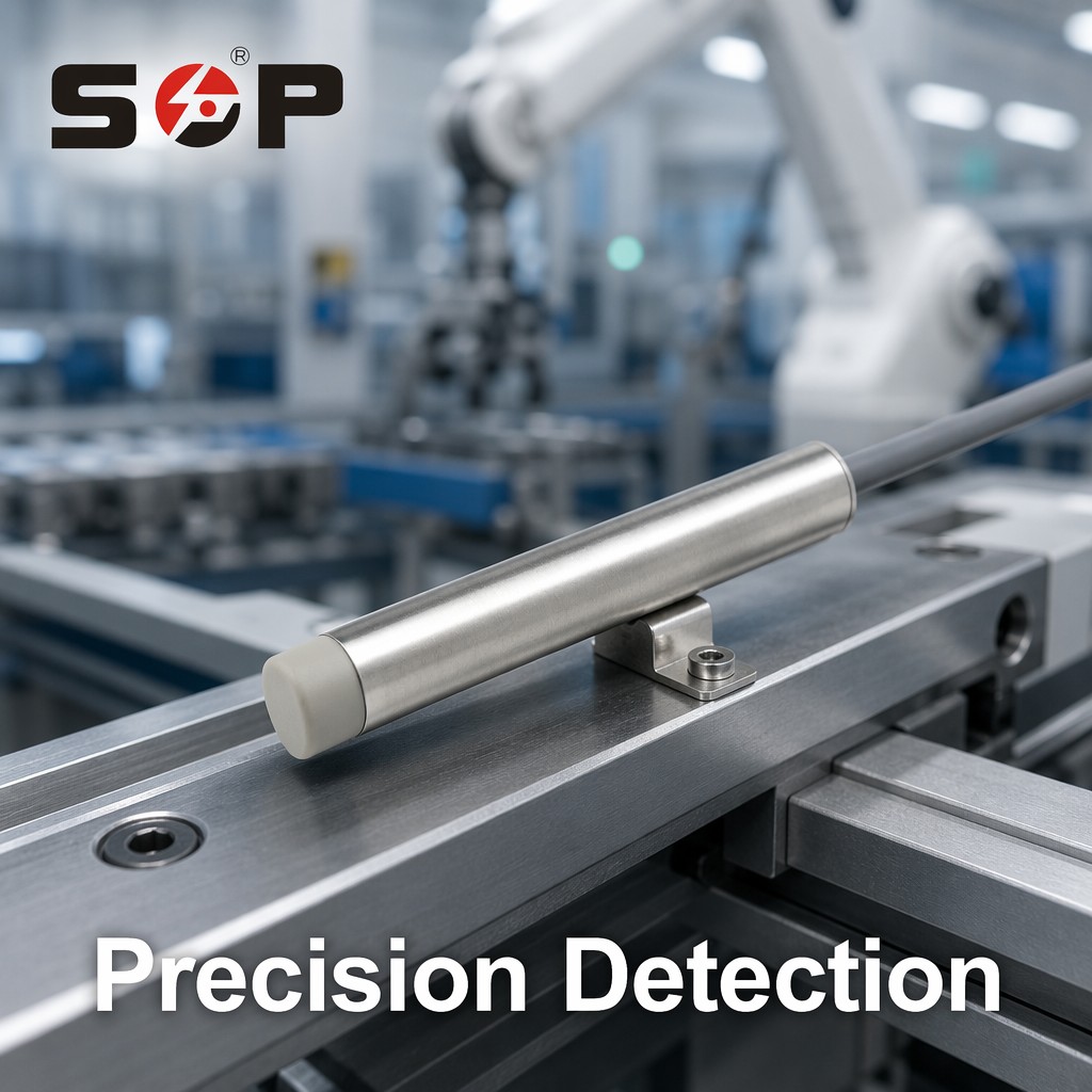 6.5mm Unshielded Inductive Proximity Sensor 2mm 6mm Long Sensing Range NPN PNP IP67 Stainless Steel for Robotic Automation