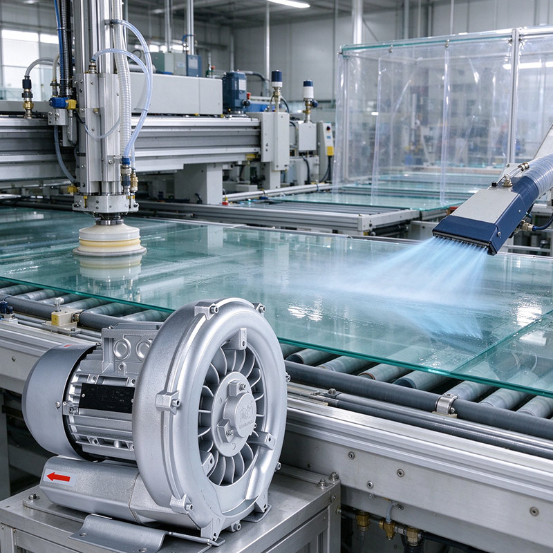 Ring Blower Solutions for the Glass Industry：Reliable Vacuum & High‑Pressure Air for Glass Processing