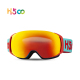 Custom Logo Brand Magnet lens Ski Mask goggle With Antifog