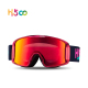 Outdoor Fashion Uv400 Snowboardbrille mit zylindrischen Gläsern